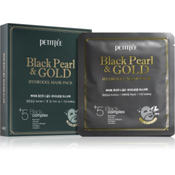 Petitfée Black Pearl & Gold mască intensă cu hidrogel cu aur de 24 de karate - imagine 3